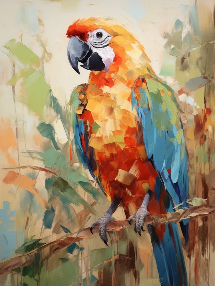 Bird Painting Macaw 2