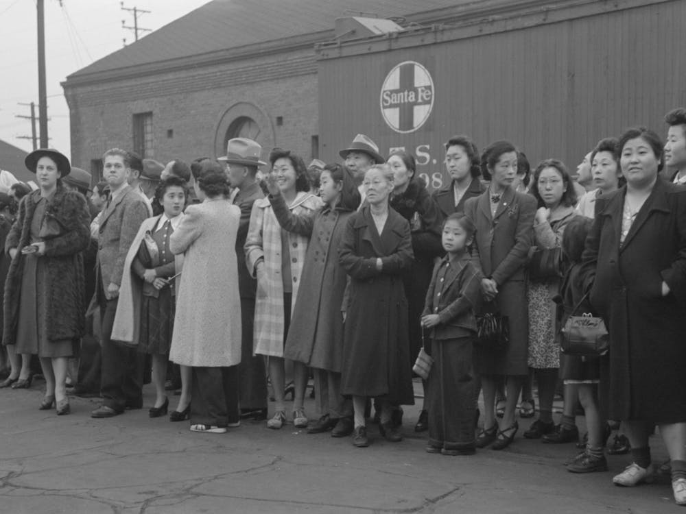 Los Angeles, California, The evacuation of Japanese-Americans from West Coast areas under U S