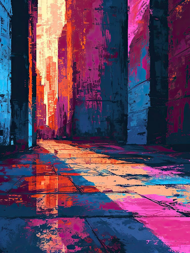Cityscape Painting | Pixel Art Series 1