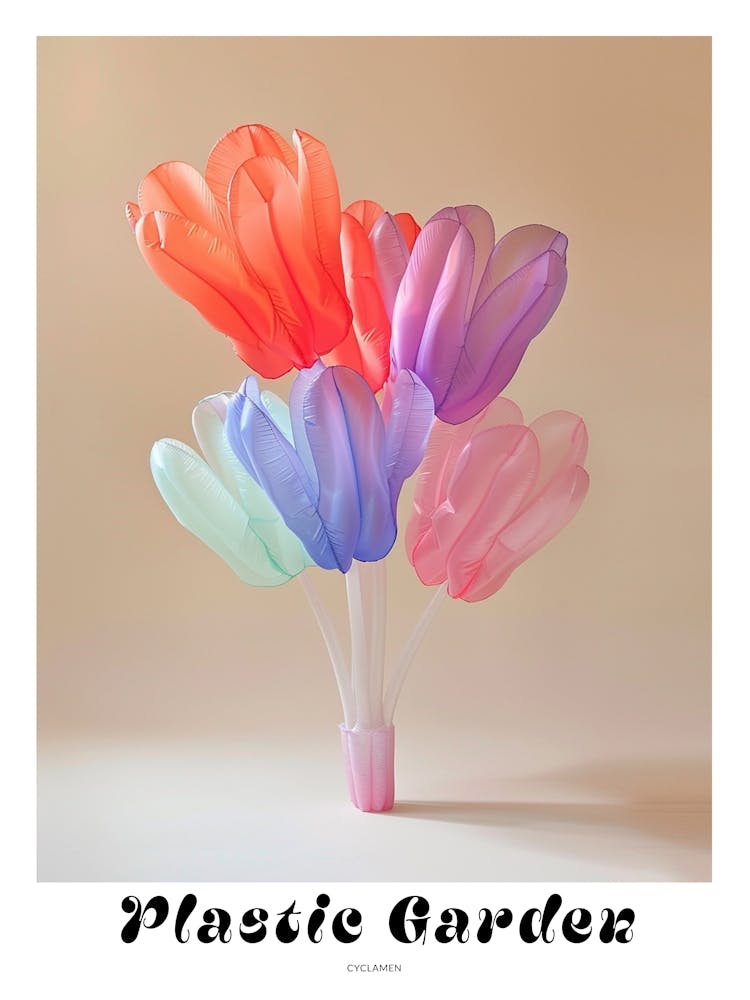 Dreamy Inflatable Flowers Poster Cyclamen 2