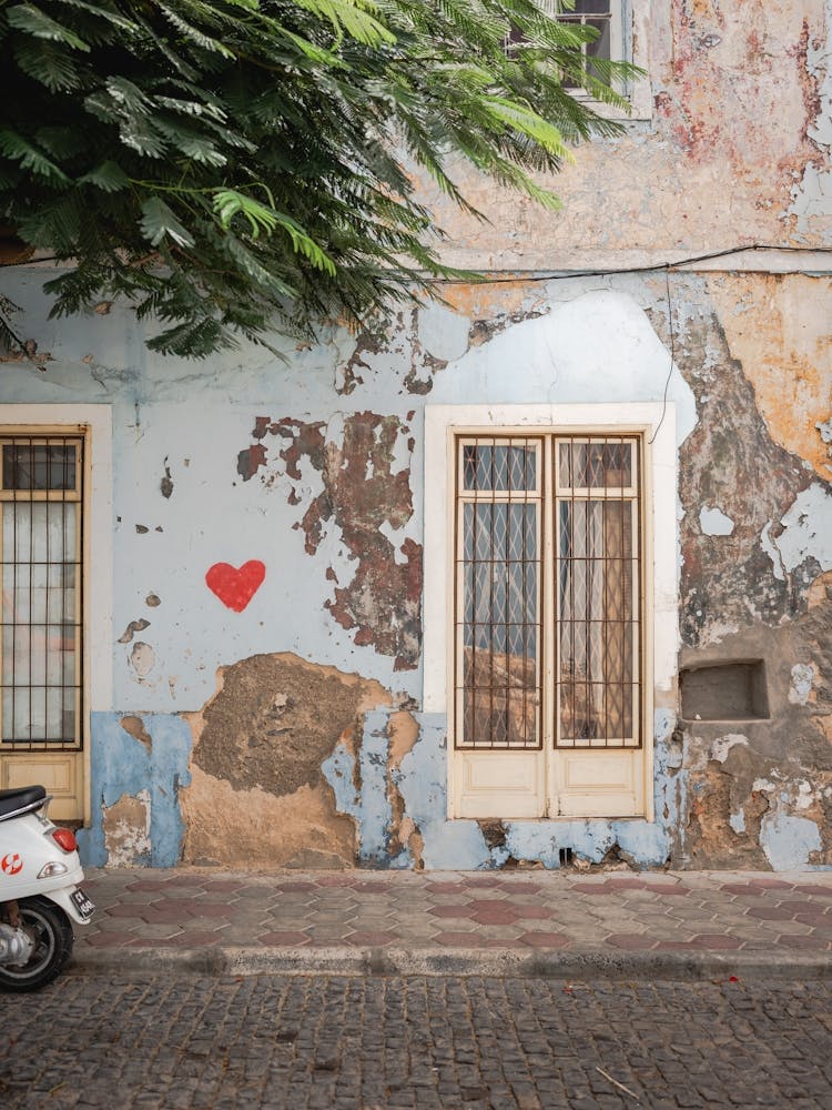 Light Blue Rustic Facade