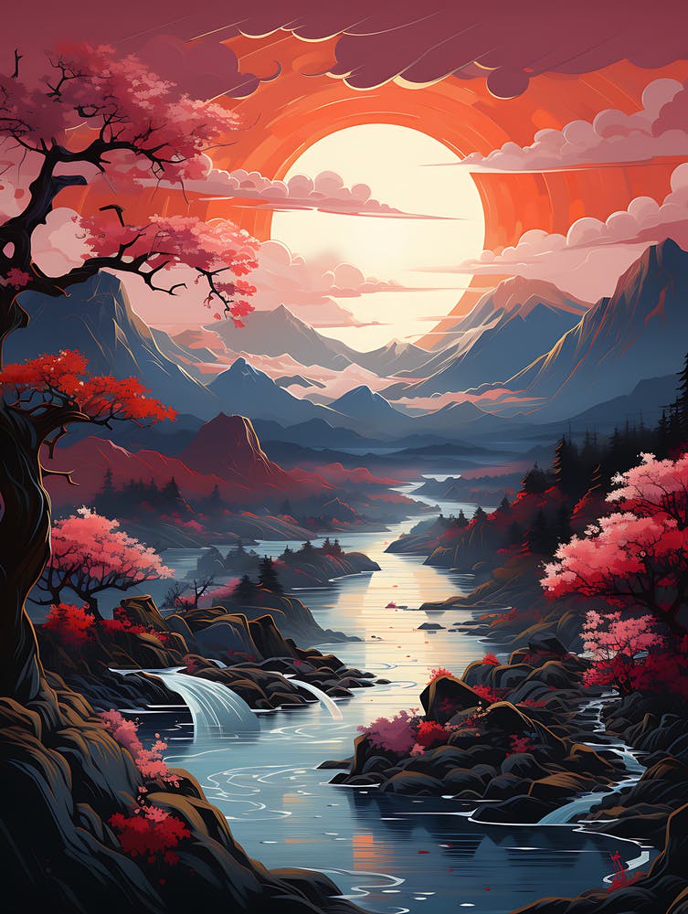 Cherry Blossom Sunset 2