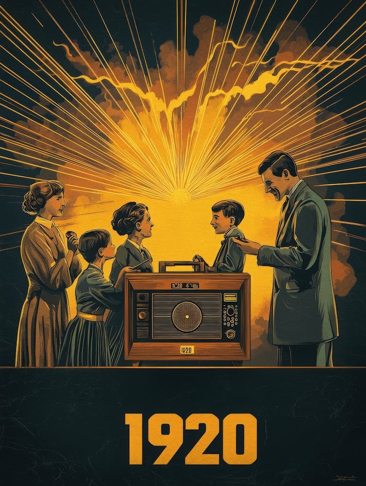 Aihrgdesign A Vintage Poster Celebrating The Rise Of Radio Br 4d2e36c0 30ea 45fd 8c00 7e6b7baebb8f 0
