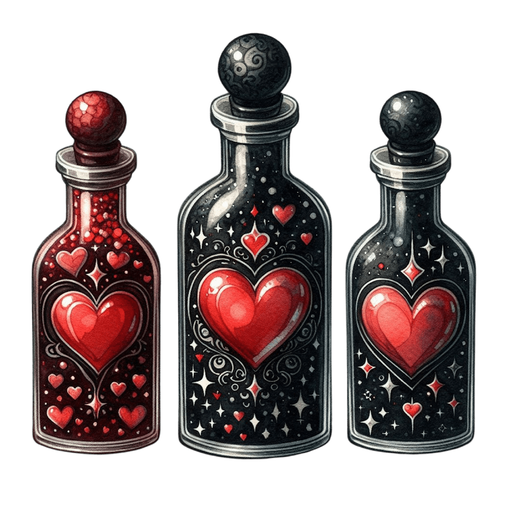Heart Bottles