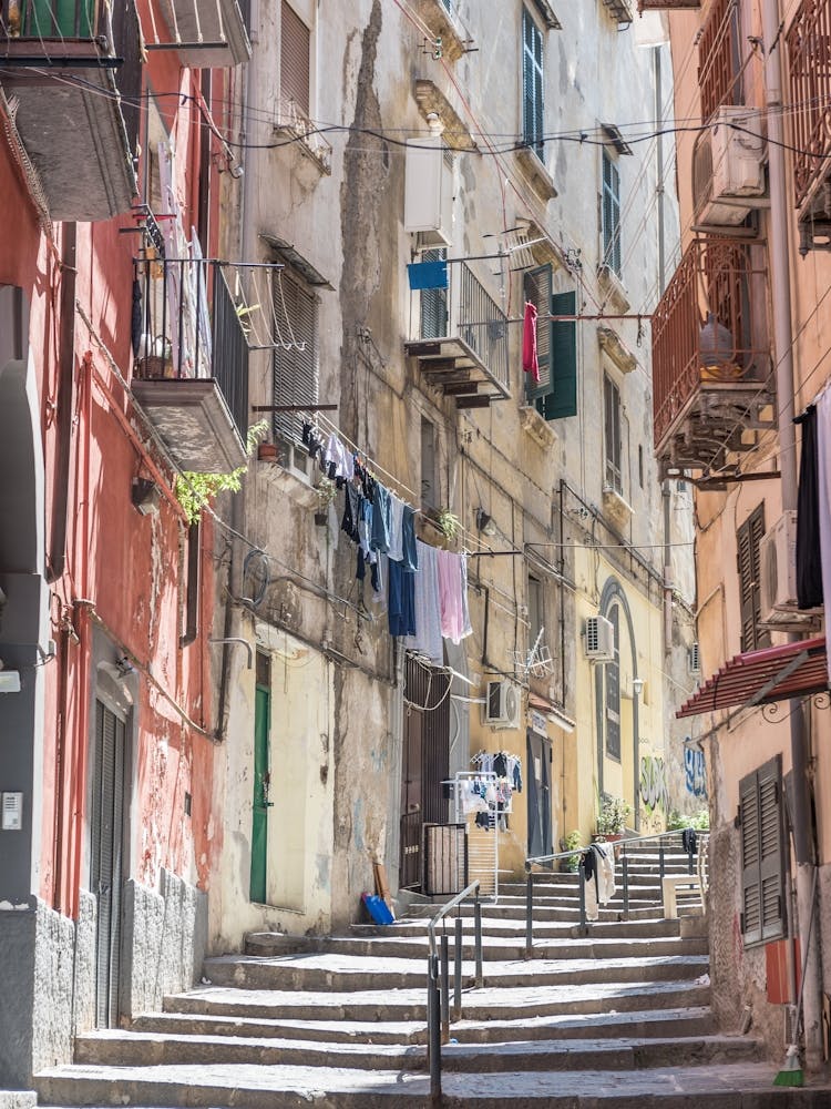Alleyway In The Old Town Of Naples