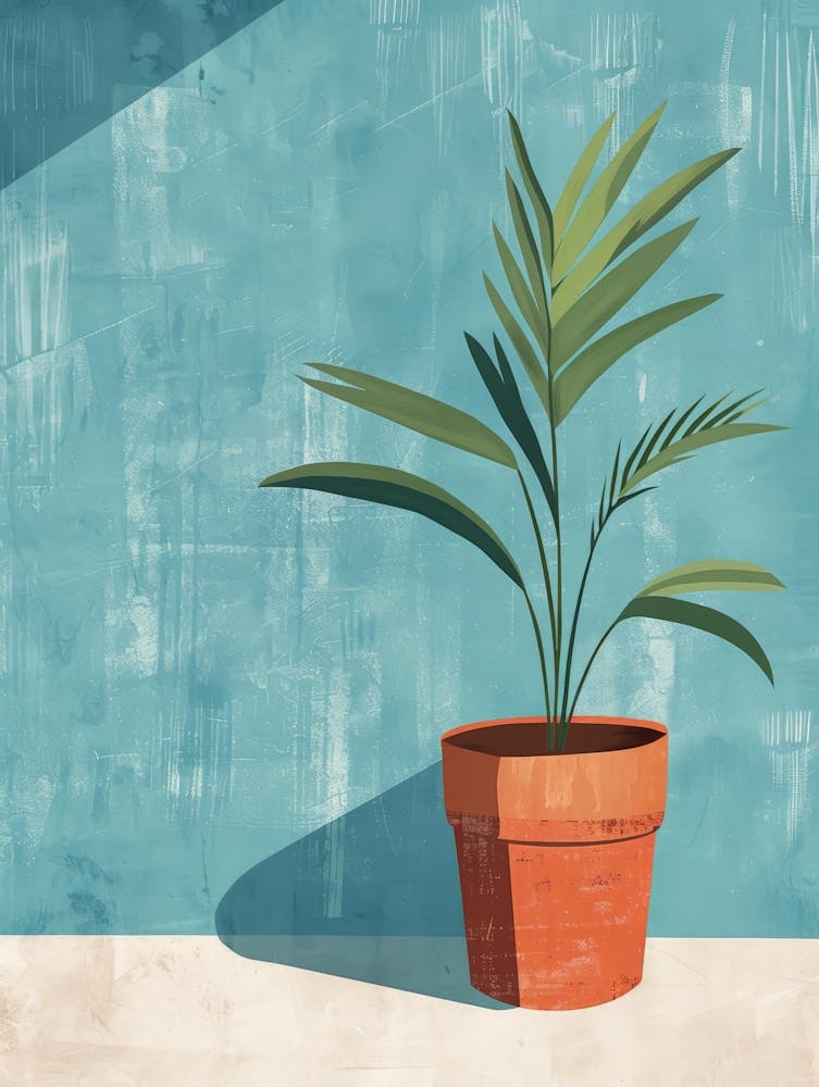 Illustration Of A Potted Plant