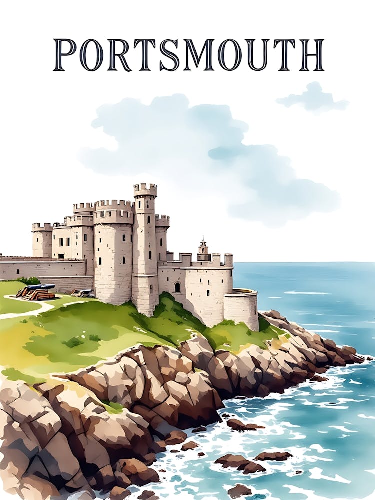 Portsmouth Retro Vintage Travel V 03