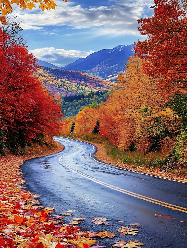 Beautiful Road In Autumn 6
