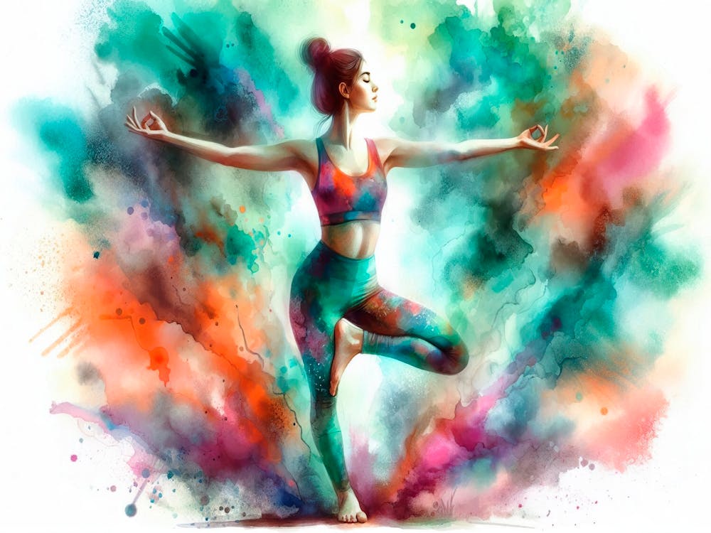 Woman In Yoga Pose 2