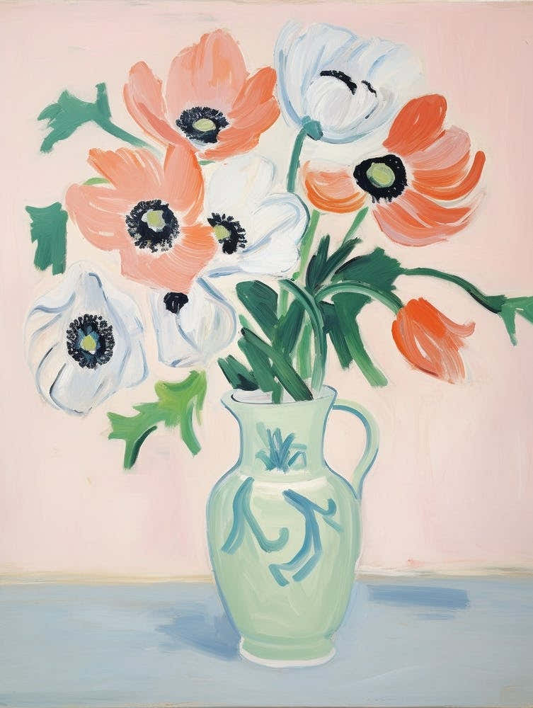 A Vase With Anemone, Flower Bouquet 2