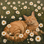 Ginger Cat Fairycore Painting 1