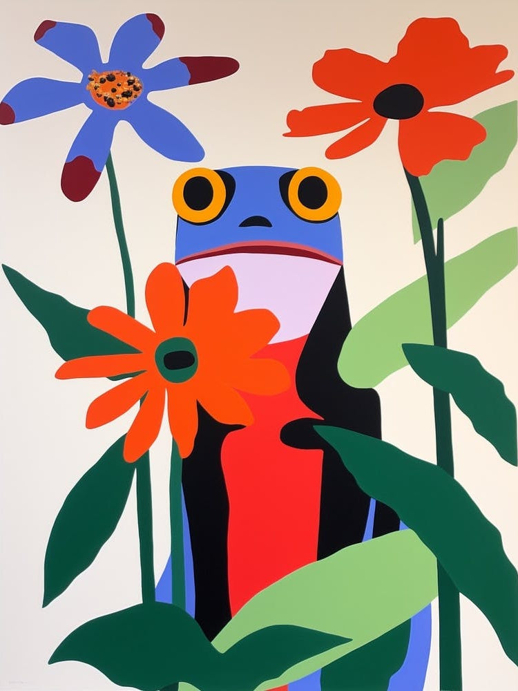 Colourful Kids Animal Art Frog 3