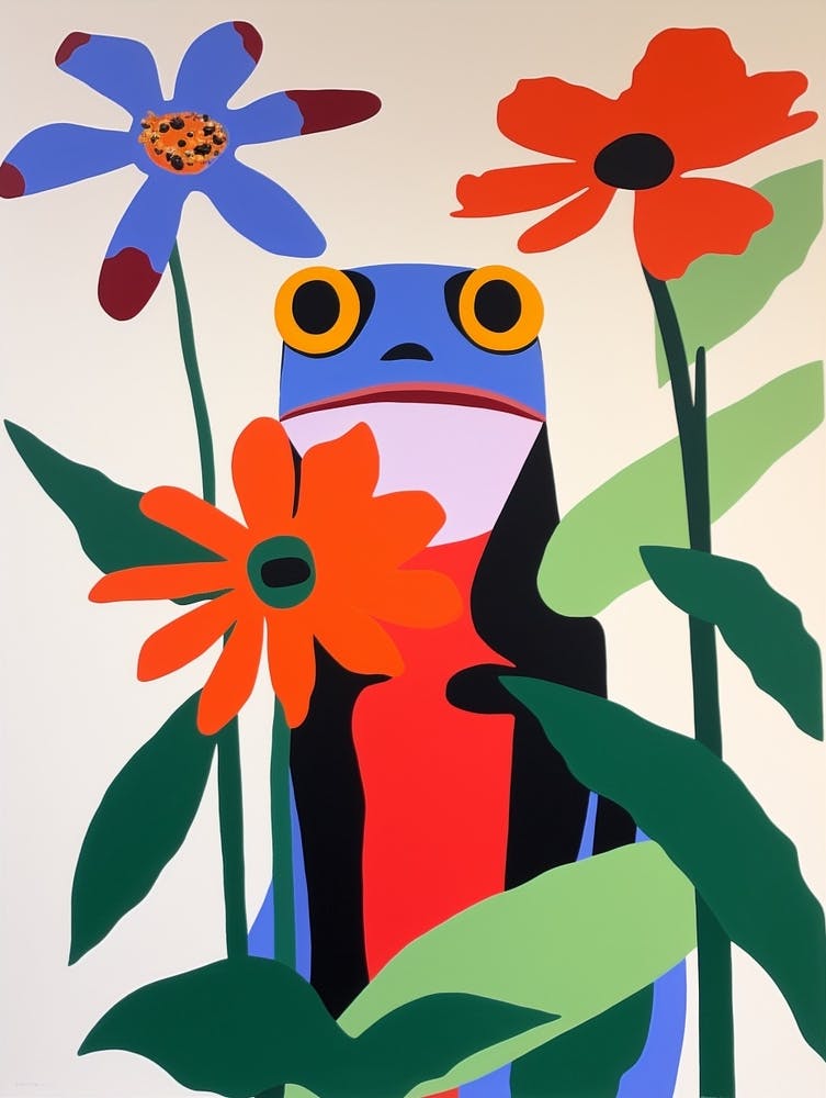 Colourful Kids Animal Art Frog 3