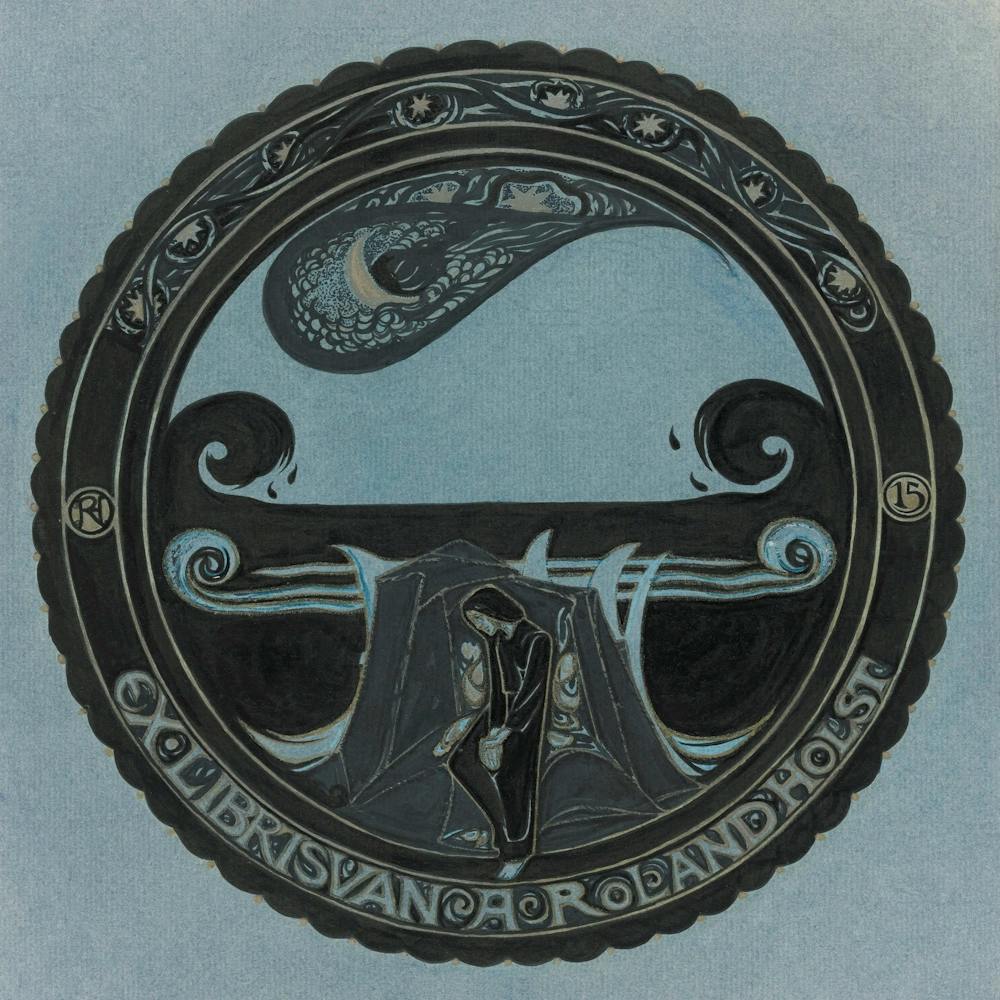 Design for Ex libris by A. Roland Holst (1915), Richard Roland Holst