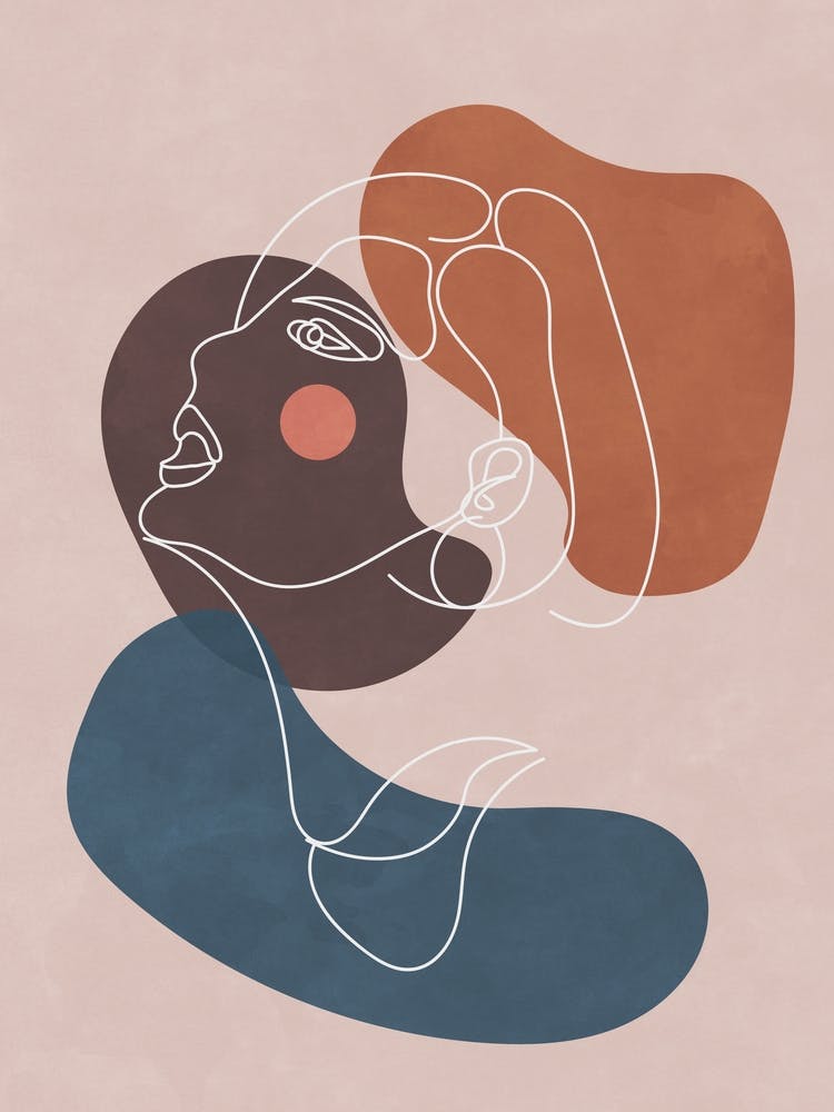 Woman Minimal Line Art