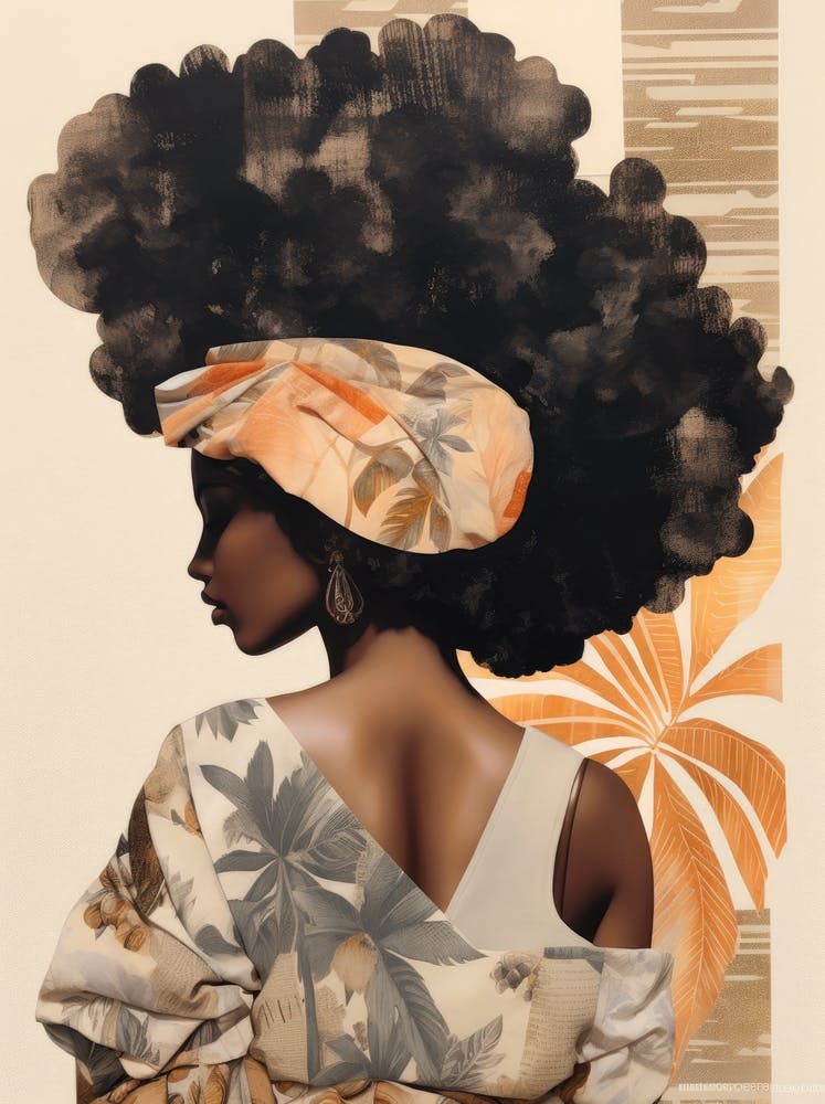 Afrikanische Frau mit Afro 3