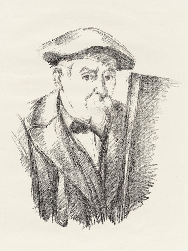 Selbstporträt, Paul Cézanne