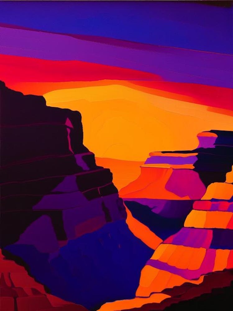 Grand Canyon Abstract Sunset 