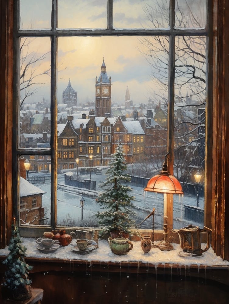 Winter Cityscape London United Kingdom 4