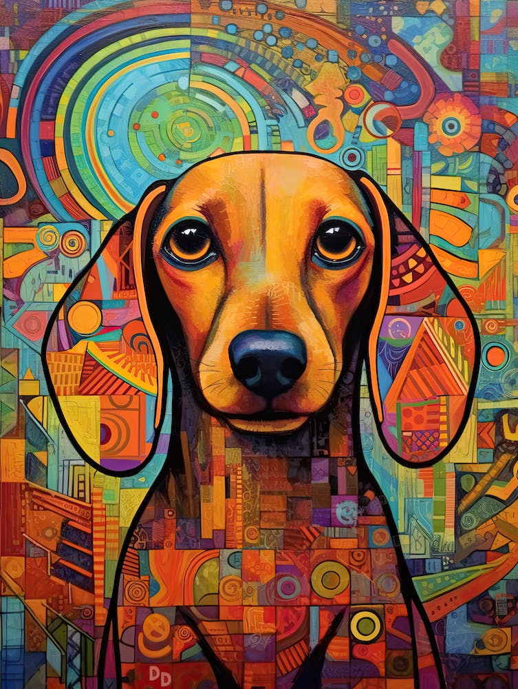Dachshund art print