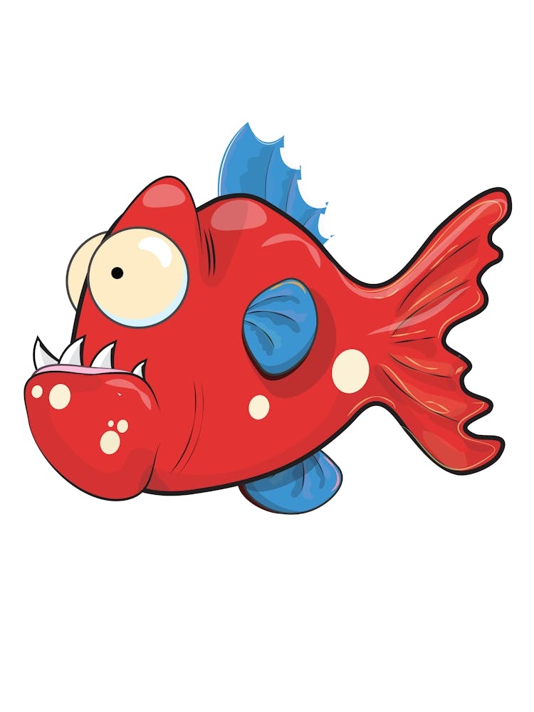 Piranha Cute funny fish