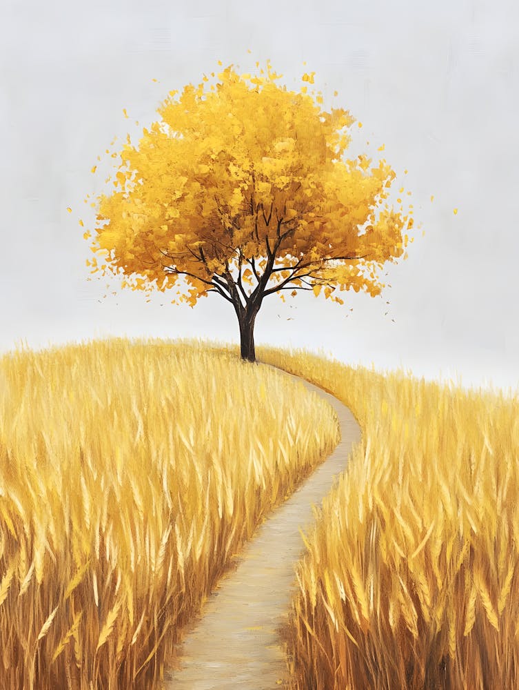 A Tree and the Endless Wheat Field 1