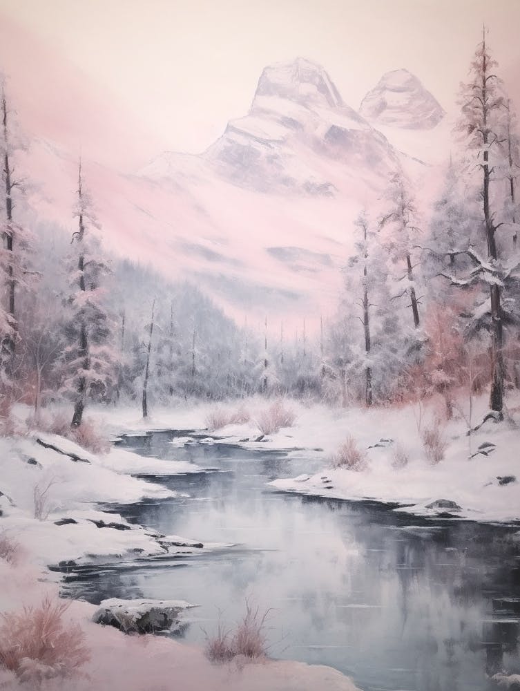 Dreamy Winter Painting Vanoise National Park France 3