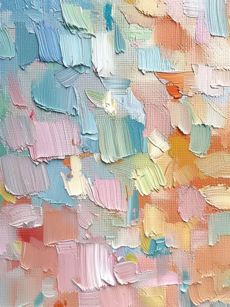 Pastels Impasto Paint Brush Strokes 10