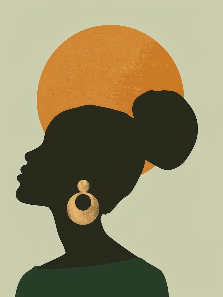 Silhouette Of African Woman 36