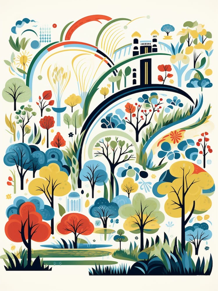 Missouri Botanical Garden USA Moderne Illustration 2