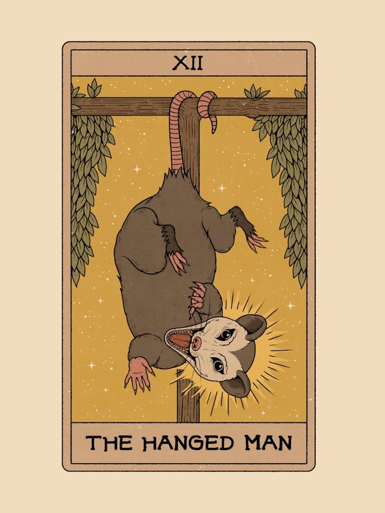 The Hanged Man Possum Tarot