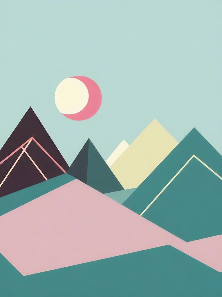 Abstract Mountain Landscape 1