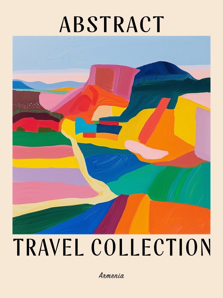 Affiche Collection Voyage Abstraite Armenia 3