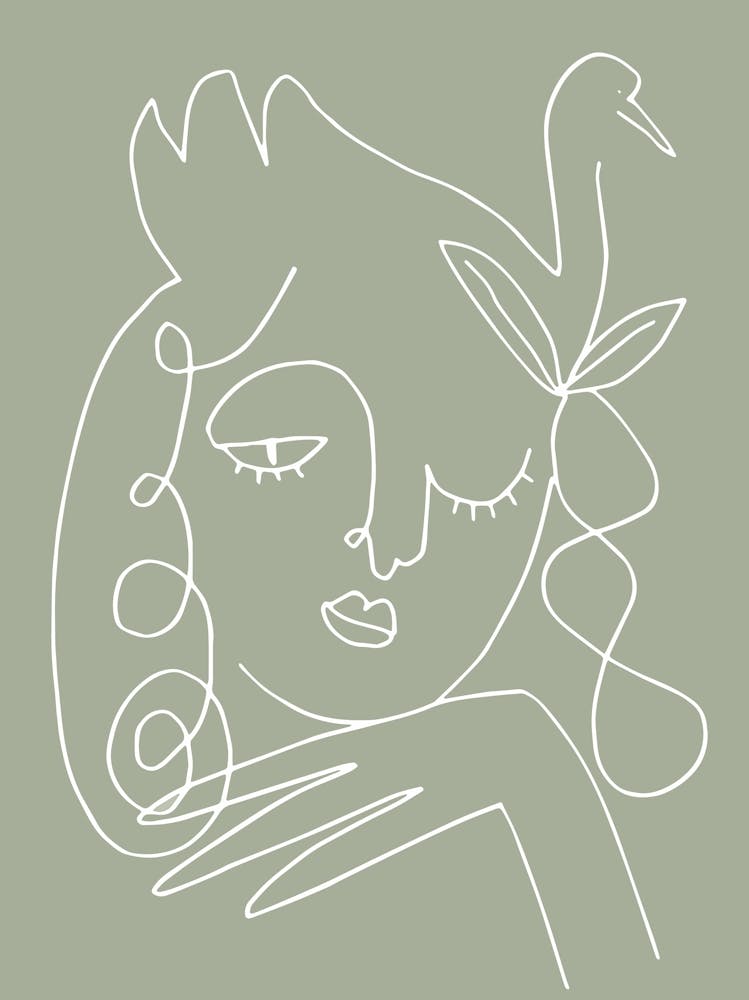 Sage Green Line Art_2455581