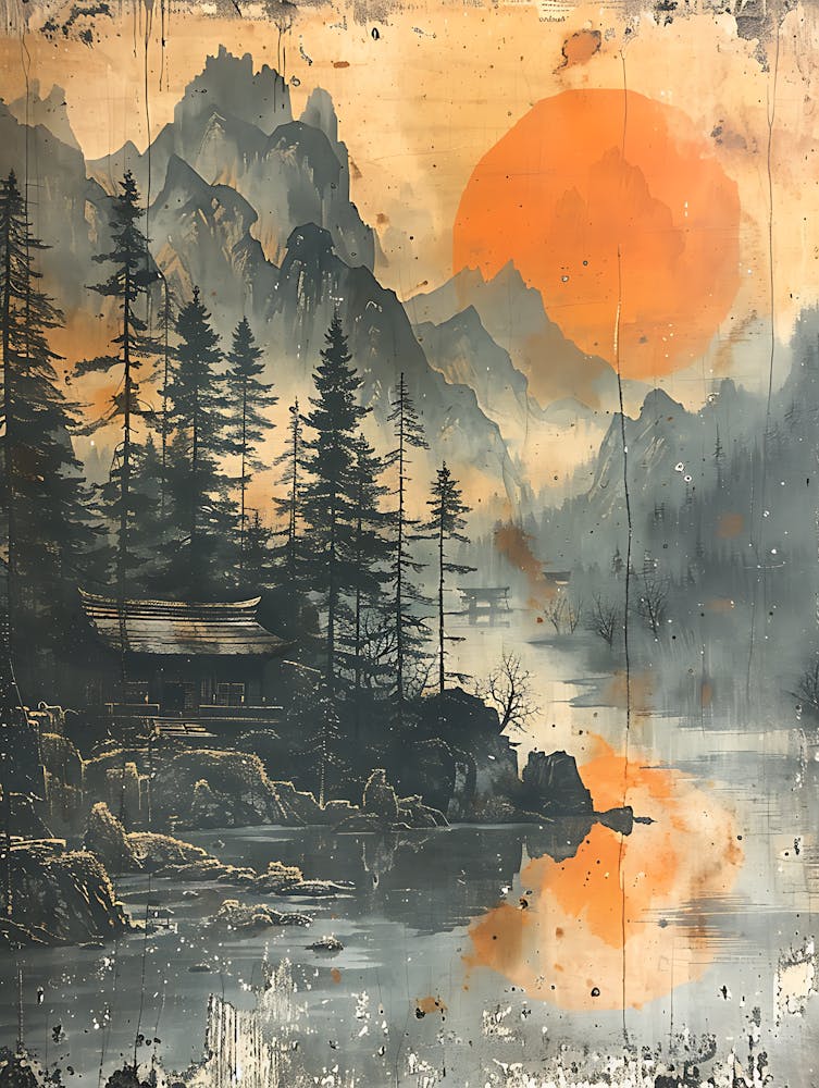 Antique Chinese Landscape Painting 6