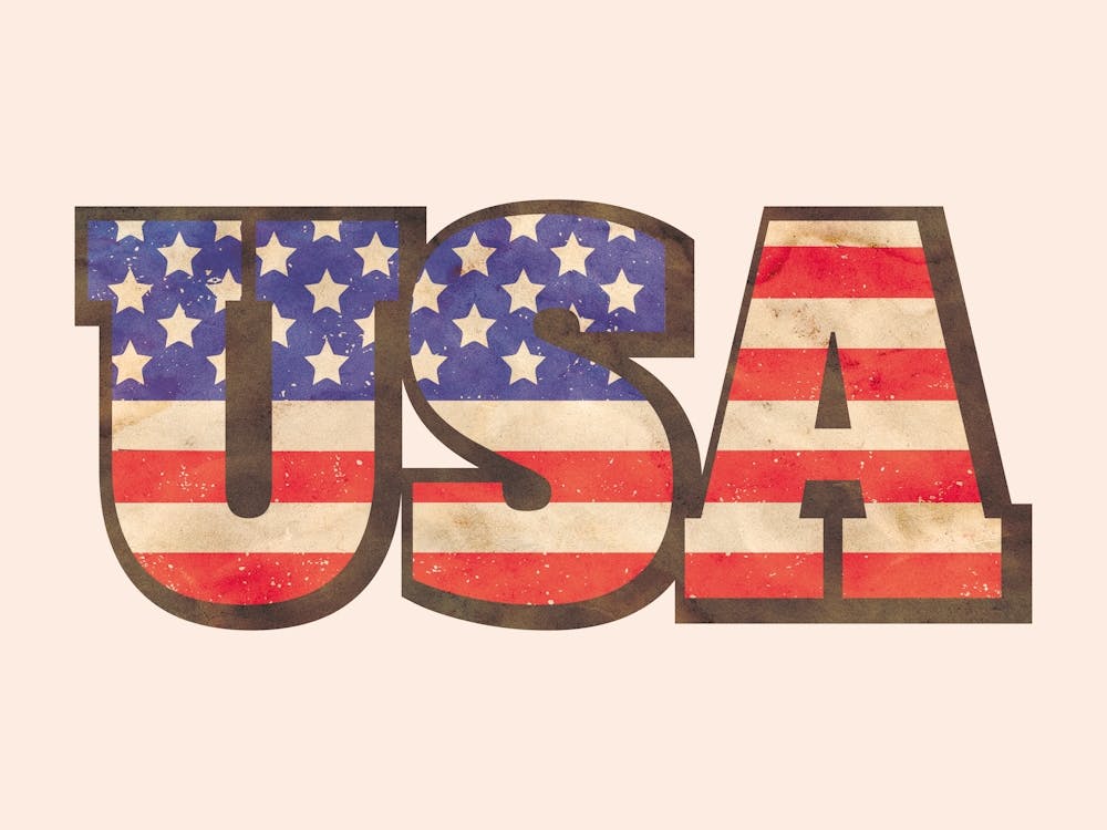 Usa Vintage typographic poster