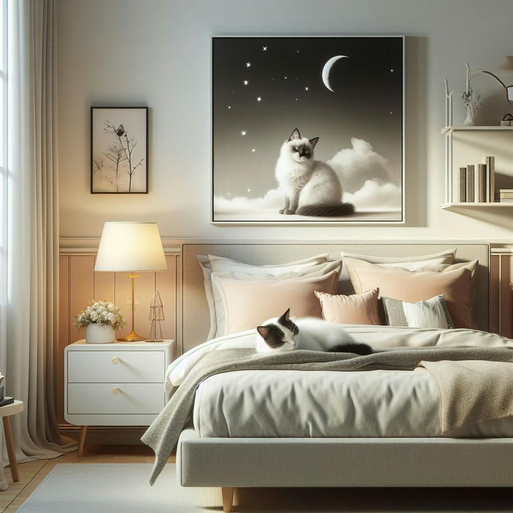 Beautiful little kitten sleeping