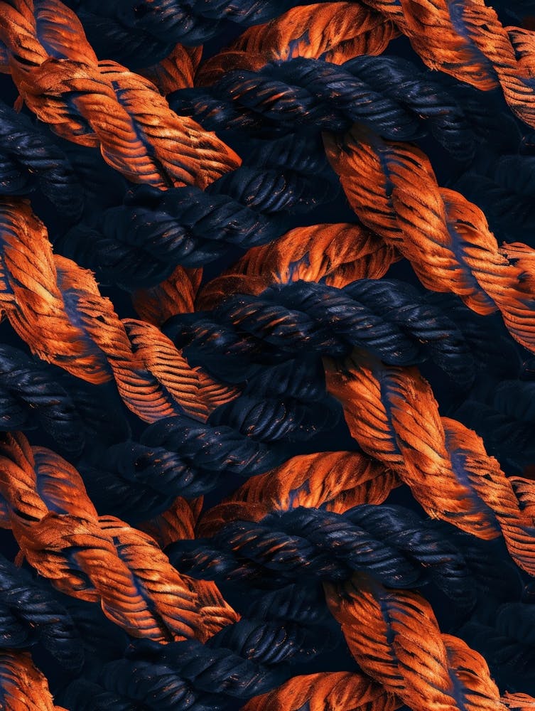 Oranges und Blaues Seil