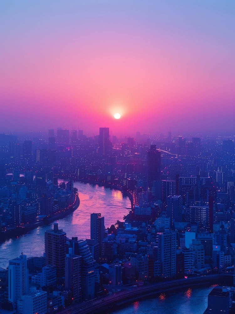 Sunset In Tokyo 1