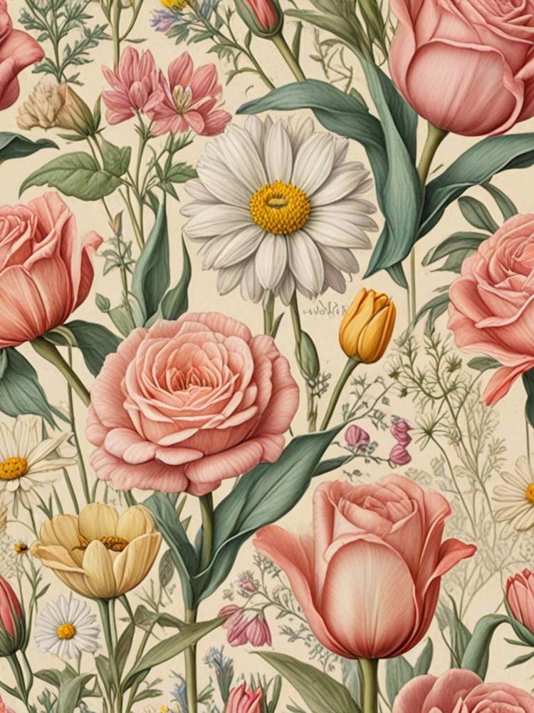 Vintage Floral Botanical