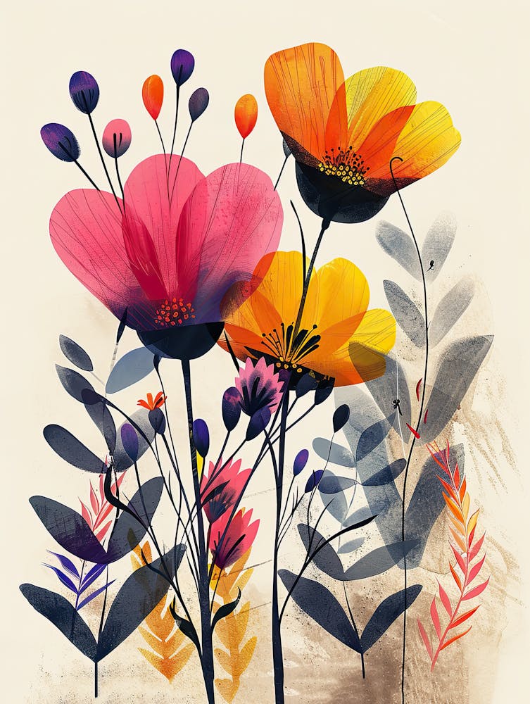 Floating Vibrance Matisse Style