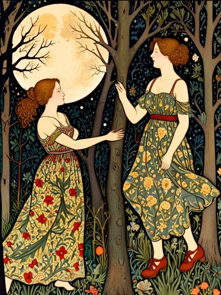 William Morris Moonlight Walk