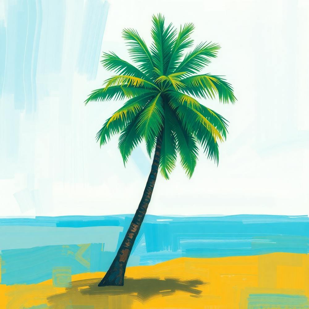 Palme am Strand