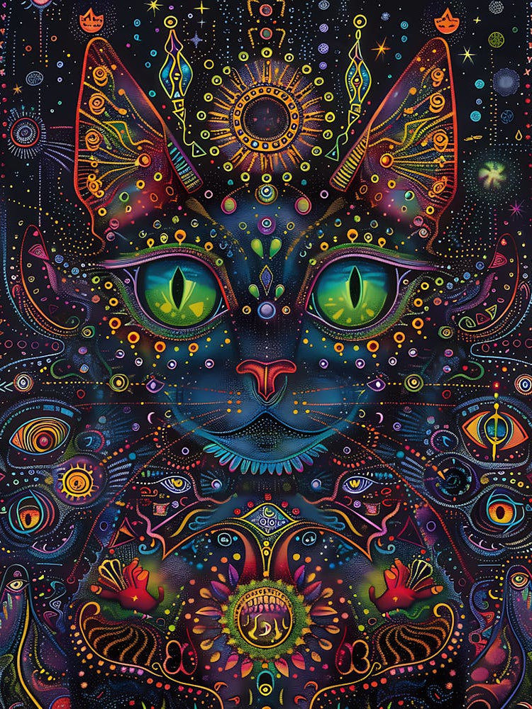 Psychedelic Cat 10