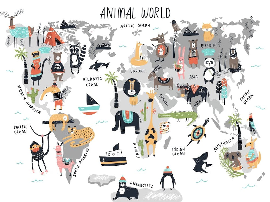 Animal World Map