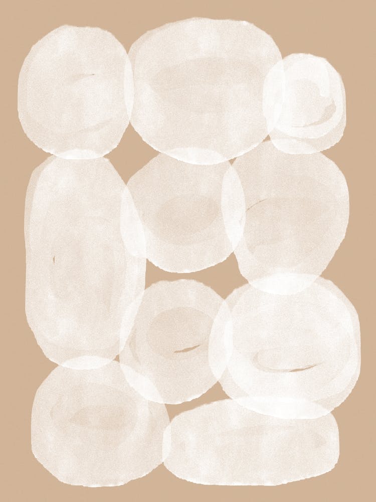 Abstract Composition On Beige