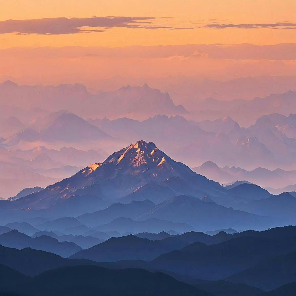 Abstract Mountain Majesty