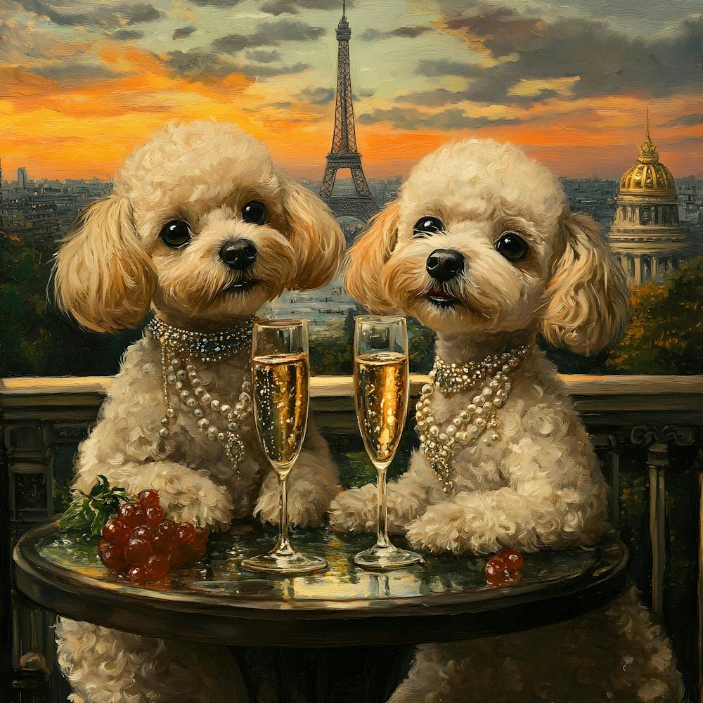 Miniature Poodles In Paris 3