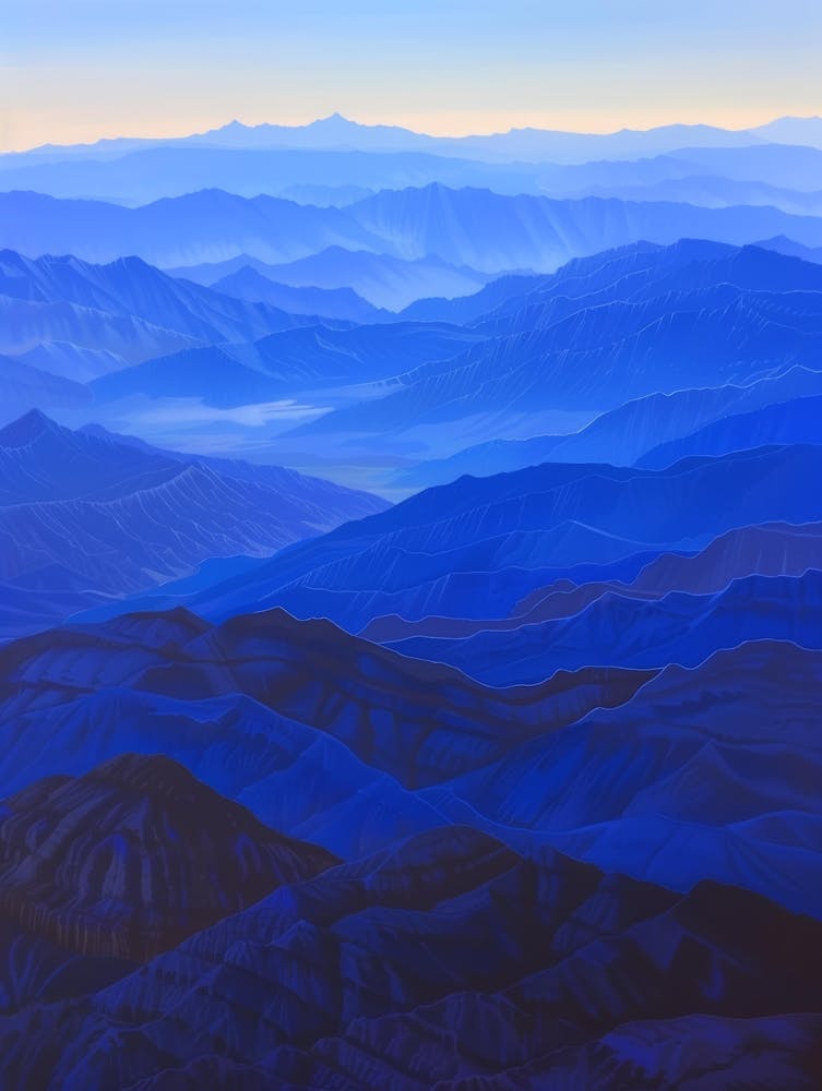 Blue Mountains At Dusk