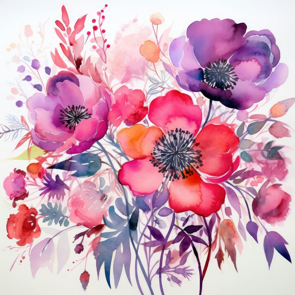 Watercolor Flowers 7